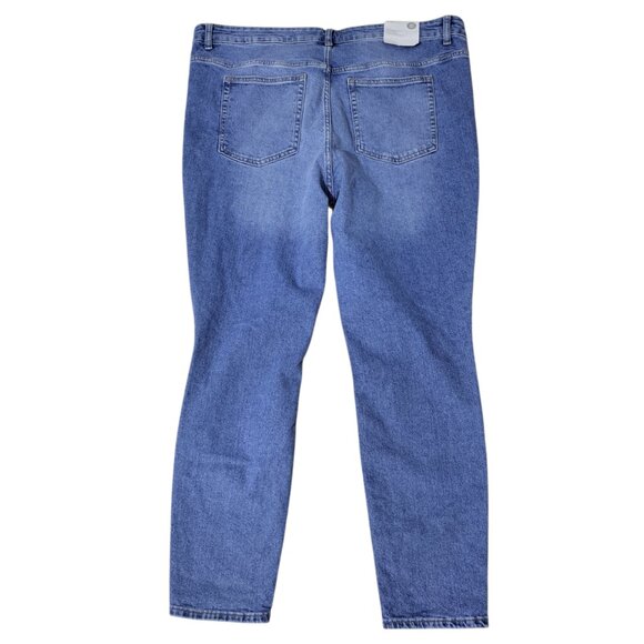 H&M Women's Light Blue Denim High Waist Skinny Jeans Plus Size XXL - Picture 3 of 8